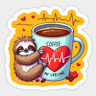 Coffee Lifeline Sticker